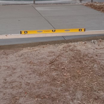 Luis Concrete Finishing - Slab poured 5.5" off level and twisted in two directions. - Masonry/Concrete Near Me Luis Concrete Finishing - Slab poured 5.5" off level and twisted in two directions. - Masonry/Concrete Near Me