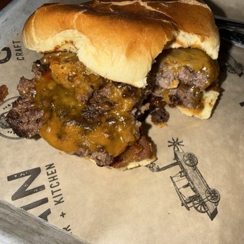 Grain H20 - This is not a barbecue Whiskey Smash Burger - American Near Me - Bear, Delaware Grain H20 - This is not a barbecue Whiskey Smash Burger - American Near Me - Bear, Delaware