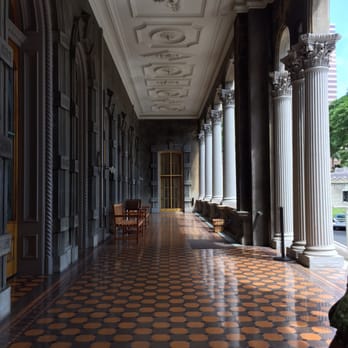 Iolani Palace - Tour waiting and shoe cover donning area. - Museums Near Me - Honolulu, Hawaii