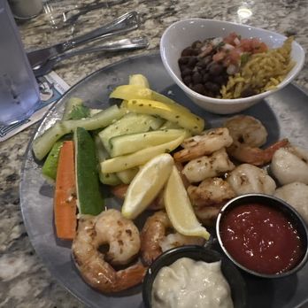 Dockside Waterfront Grill - Shrimp and scallops (grilled) - Seafood Near Me - Venice, Florida
