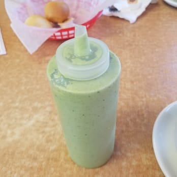 El Pollo Imperial - Green sauce that you'll want to pour on everything. - Peruvian Near Me - Long Beach, California