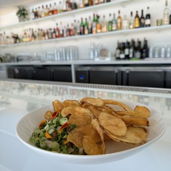 Verdant - House Made Potato Chips With Vegan Onion Dip - Cocktail Bars Near Me - Costa Mesa, California