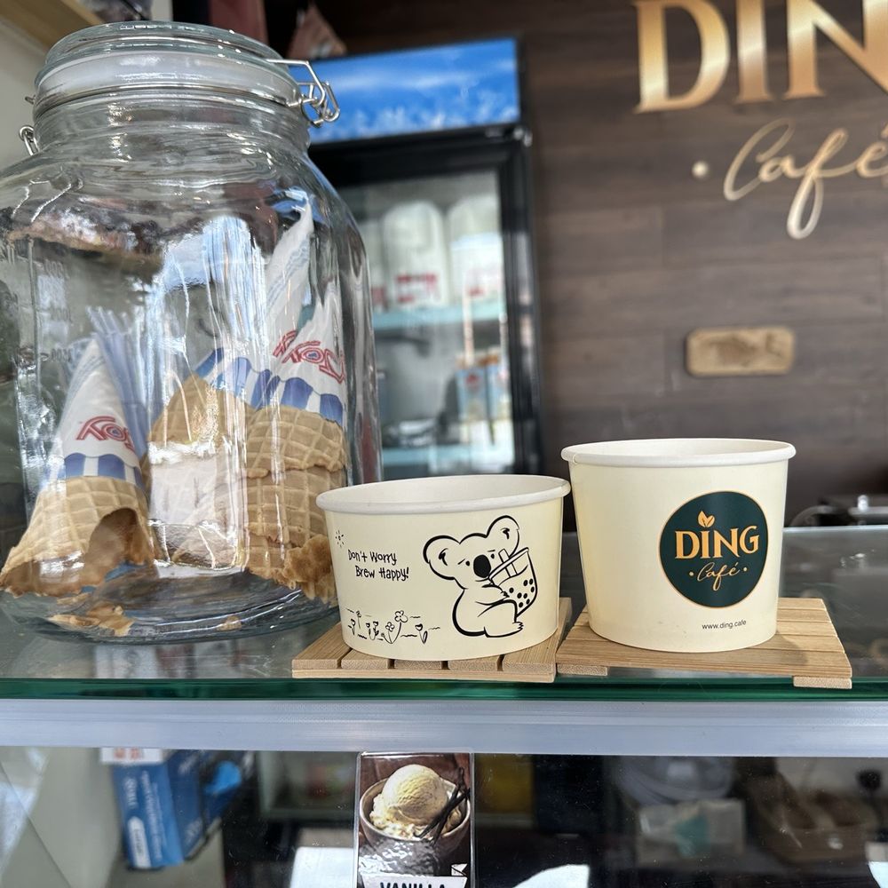 Ding Cafe - Ice cream cones and cup sizes. - Coffee & Tea Near Me - Rockville, Maryland Ding Cafe - Ice cream cones and cup sizes. - Coffee & Tea Near Me - Rockville, Maryland