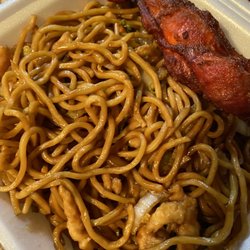 Teriyaki chicken on a stick was sooo good!! Chicken Lo Mein was pretty good too.
