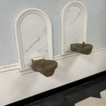 DAR Constitution Hall - three urinals on the wall - Performing Arts Near Me - Washington, DC, District of Columbia
