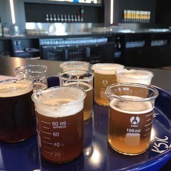 Delta Beer Lab - Flight in baby beakers. - Breweries Near Me - Madison, Wisconsin