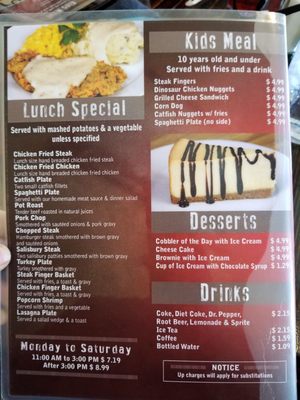Menu photo 1 Abby's Restaurant Howe, TX