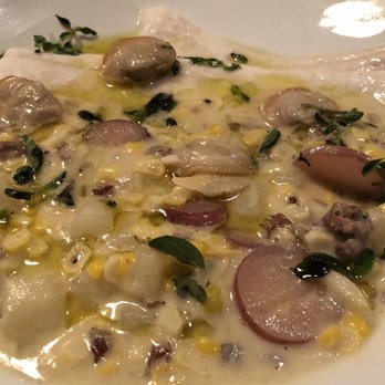FIG - Grouper and corn chowder - New American Near Me - Charleston, South Carolina FIG - Grouper and corn chowder - New American Near Me - Charleston, South Carolina