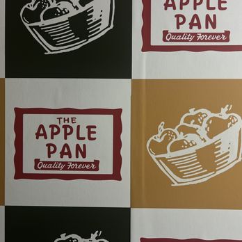 The Apple Pan - Wallpaper in the bathroom - Burgers Near Me - Los Angeles, California The Apple Pan - Wallpaper in the bathroom - Burgers Near Me - Los Angeles, California