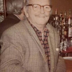 Rip Tide Lounge - Curtis Smith Hamilton, at "a meeting at his club" aka the Rip Tide, sometime in the late 60s.