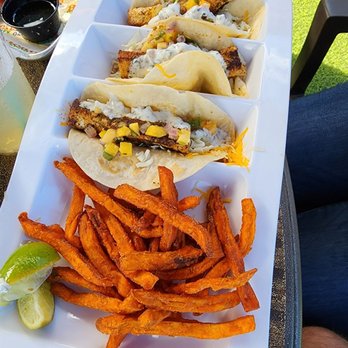 Crabby's Oceanside - Mahi tacos - Seafood Near Me - Daytona Beach, Florida