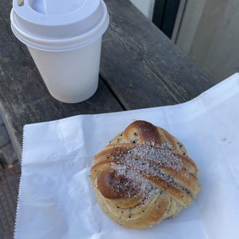 Juno the Bakery - Cardamon Bun and filter coffee from Koppi roasters. - Bakeries Near Me - Copenhagen, 84 Juno the Bakery - Cardamon Bun and filter coffee from Koppi roasters. - Bakeries Near Me - Copenhagen, 84
