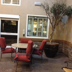 San Martin Senior Living - The area to hang out with friends out front.