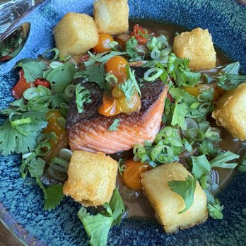 Cabra - Steak or Salmon Saltado* - Peruvian Near Me - Chicago, Illinois Cabra - Steak or Salmon Saltado* - Peruvian Near Me - Chicago, Illinois