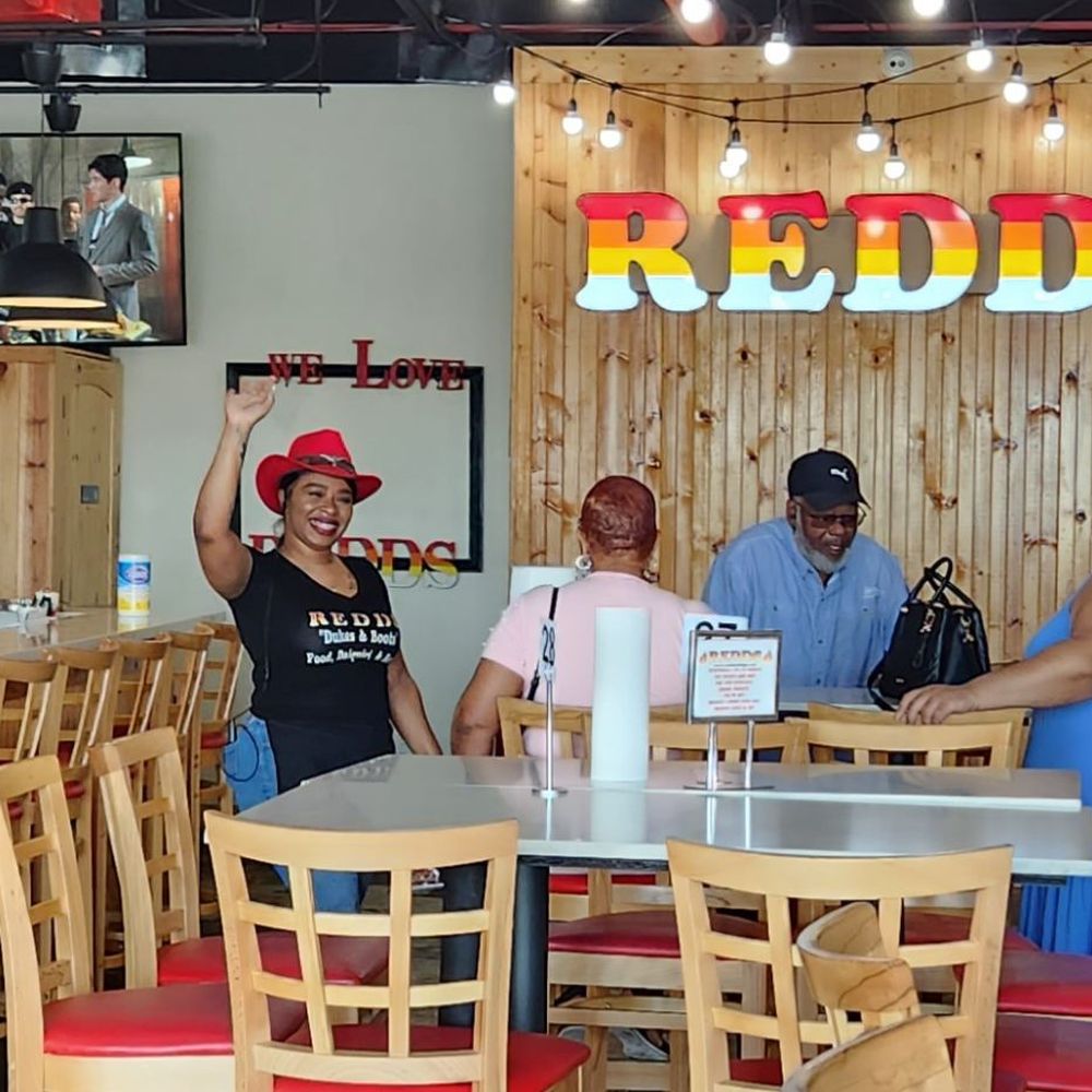 REDDS - Ms.Nicey! Greeting her guest & escorting us to the table. - American Near Me - Houston, Texas