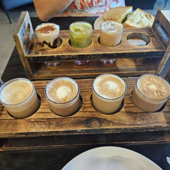 Founders Coffee - Hot coffee flight in front, iced in back. - Coffee & Tea Near Me - Las Vegas, Nevada Founders Coffee - Hot coffee flight in front, iced in back. - Coffee & Tea Near Me - Las Vegas, Nevada