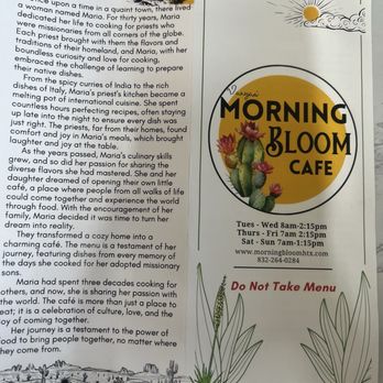Varga’s Morning Bloom Cafe - Menu as of January 2026 - Breakfast & Brunch Near Me - Houston, Texas Varga’s Morning Bloom Cafe - Menu as of January 2026 - Breakfast & Brunch Near Me - Houston, Texas