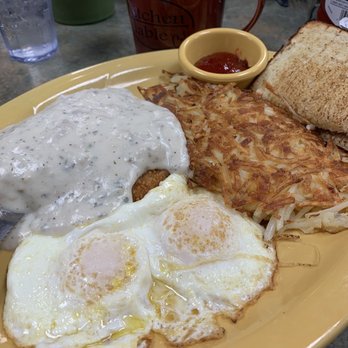 Kitchen Table Cafe - Chicken fried chicken, hash browns & the aforementioned delicious jam! - Breakfast & Brunch Near Me - Vancouver, Washington Kitchen Table Cafe - Chicken fried chicken, hash browns & the aforementioned delicious jam! - Breakfast & Brunch Near Me - Vancouver, Washington