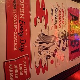 Cover of menu
