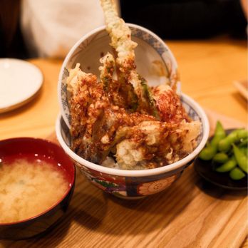 Tendon Kohaku - Vegetable tendon set - Japanese Near Me - Bellevue, Washington