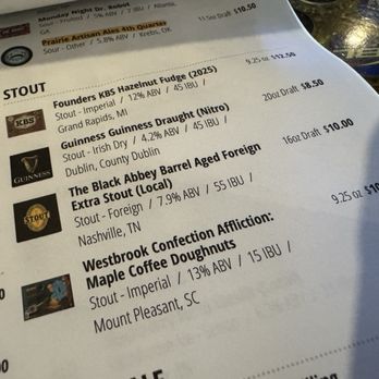 Brewhouse South - Stouts - Sports Bars Near Me - Franklin, Tennessee