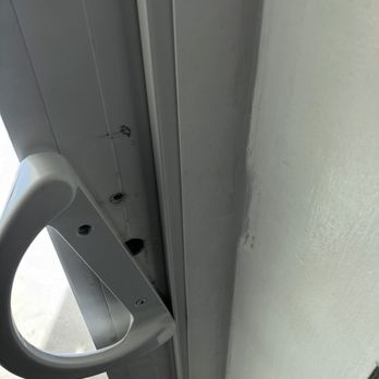 Emerald Beach Hotel - Sliding door handle missing a screw. - Hotels Near Me - Corpus Christi, Texas