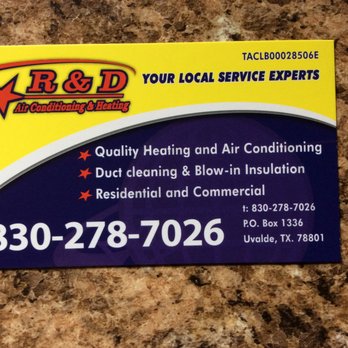 R u0026 D AIR CONDITIONING AND REFRIGERATION - 111 Ruth St, Uvalde, Texas - Heating  u0026 Air Conditioning/HVAC - Phone Number - Yelp