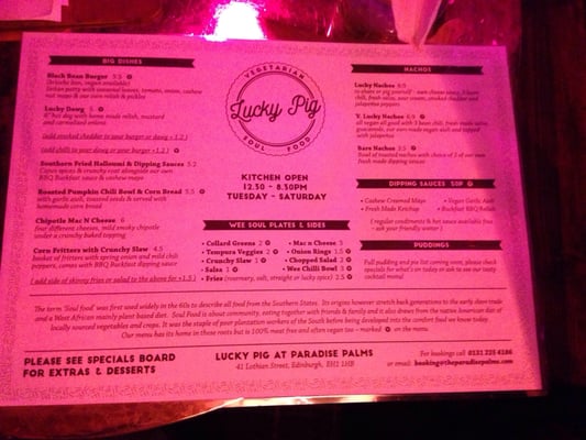 Menu photo 2 Paradise Palms Edinburgh, EDH