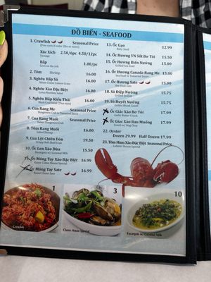 Menu photo 5 Sao Bien Westminster, CA