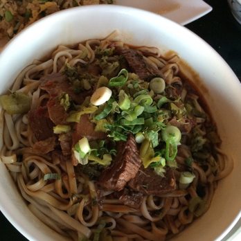 The One Restaurant - Dry braised beef flank spicy noodle - Taiwanese Near Me - Burnaby, British Columbia