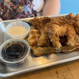 Chicken & Waffle Tartine