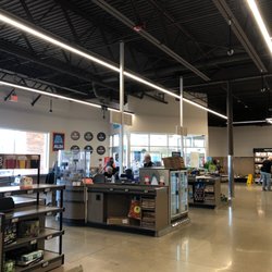 ALDI - Spacious and airy checkout area.