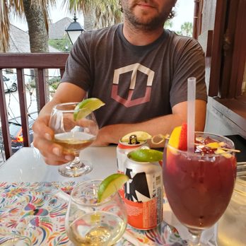 Casa Maya - Dinner libations on balcony of Casa Maya - Mexican Near Me - St Augustine, Florida Casa Maya - Dinner libations on balcony of Casa Maya - Mexican Near Me - St Augustine, Florida
