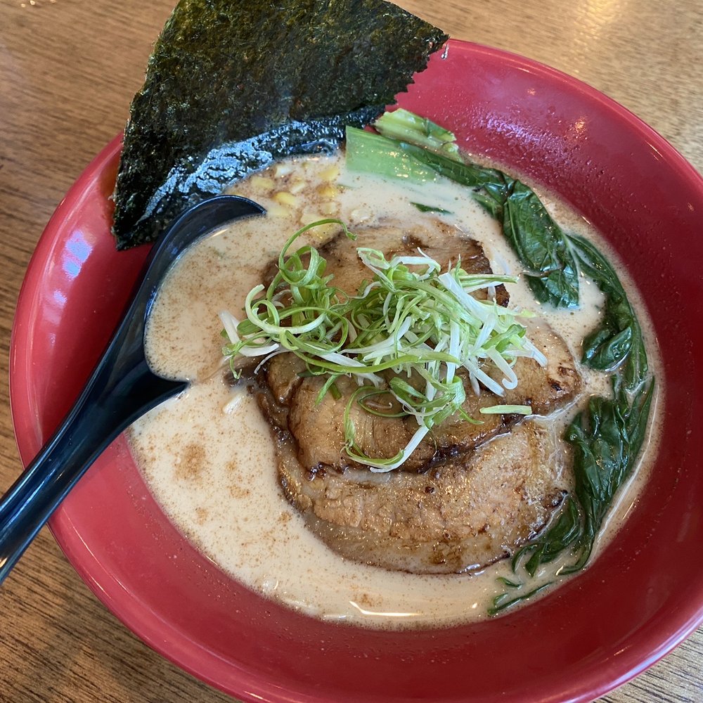 Yoko-San Ramen - Lunch pork belly tonkotsu ramen - broth could be hotter - Ramen Near Me - Naples, Florida Yoko-San Ramen - Lunch pork belly tonkotsu ramen - broth could be hotter - Ramen Near Me - Naples, Florida