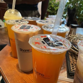 Share Tea - We ordered like 12 - Bubble Tea Near Me - Charlotte, North Carolina