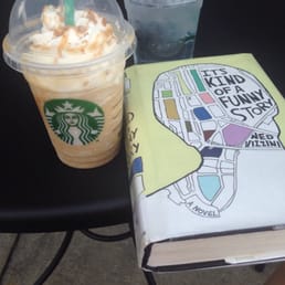Caramel crunch frappacino and a great book. Happy Saturday!