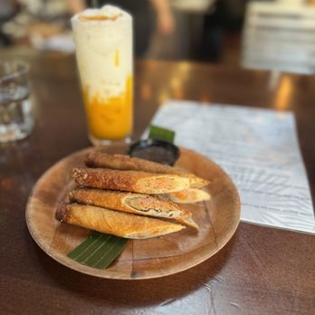 FOB Kitchen - lumpia and non alcohol mango+cocounut - Filipino Near Me - Oakland, California