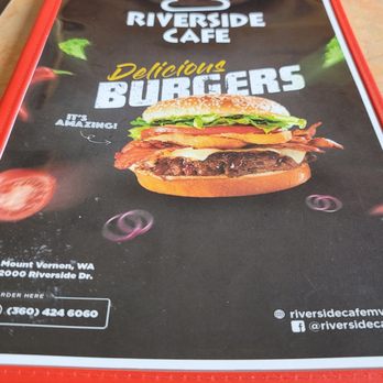 Riverside Cafe - Menu Cover for Riverside Cafe - Breakfast & Brunch Near Me - Mount Vernon, Washington Riverside Cafe - Menu Cover for Riverside Cafe - Breakfast & Brunch Near Me - Mount Vernon, Washington
