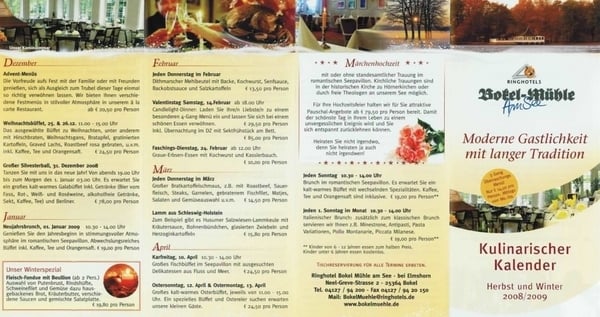 Menu photo 6 Restaurant Kaminzimmer Bokel, SH Menu photo 6 Restaurant Kaminzimmer Bokel, SH