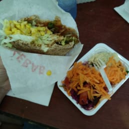 Delicious falafel and salad bar