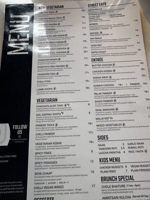 Menu photo 1 Chacha's Tandoor & Grill Surrey, BC