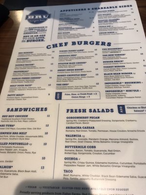 Menu photo 3 BRU Burger Bar - Fort Mitchell Fort Mitchell, KY Menu photo 3 BRU Burger Bar - Fort Mitchell Fort Mitchell, KY