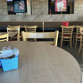 Dairy Queen Grill & Chill - Employees standing on the counter where customers put their food and drinks, filling the soda machine instead of using a ladder - Fast Food Near Me - Sedro Woolley, Washington