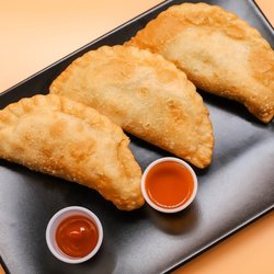 Empanadas: chicken, chicken & cheese, beef, cheeseburger