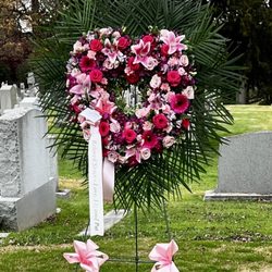 Enchanted Flowers - With Open Hearts funeral spray