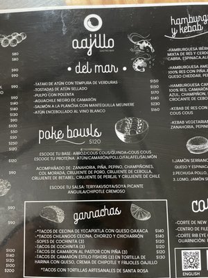 Menu photo 1 Oajillo Guanajuato, GUA