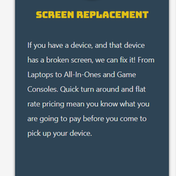 Bradenton PC Repair - A photo showing the word Tablets was removed from our website.
