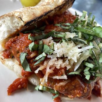 Mangiafoglie - meatball sandwich SO GOOD - Pizza Near Me - Long Beach, California