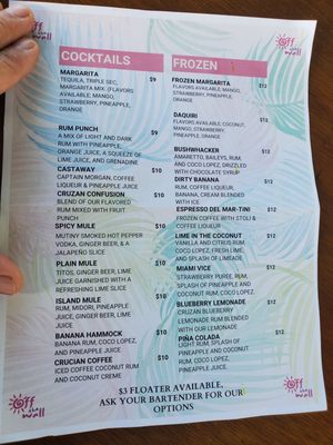 Menu photo 2 Off the Wall St Croix, VI