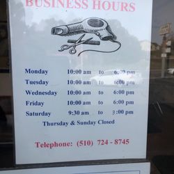 Yen Can Cut - New hours on Saturday 9:30am - 3:00pm only